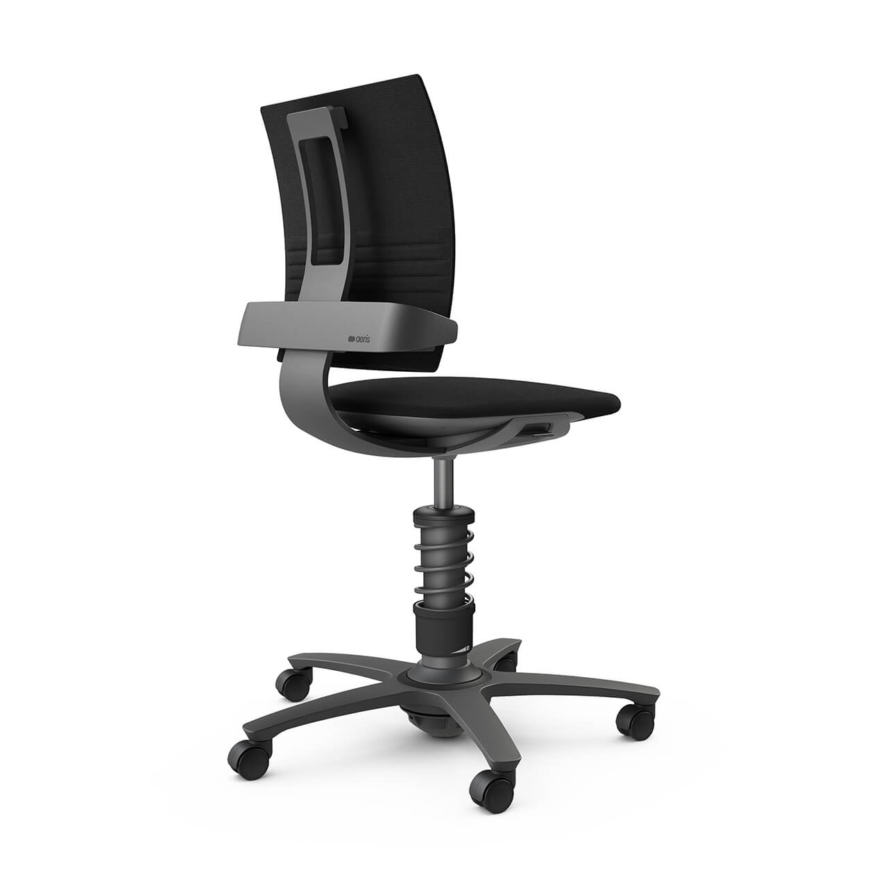 3DEE Bürostuhl mit Stoffbezug Cura schwarz